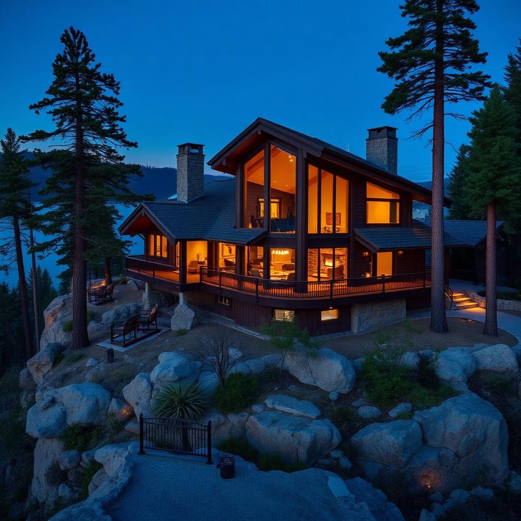Estate at blue hour